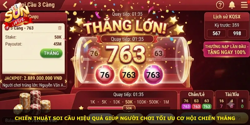 Chiến thuật soi cầu hiệu quả giúp người chơi tối ưu cơ hội chiến thắng