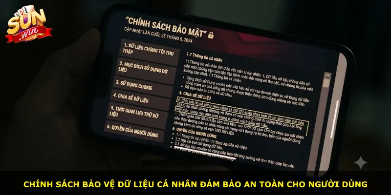 Chính sách bảo vệ dữ liệu cá nhân đảm bảo an toàn cho người dùng