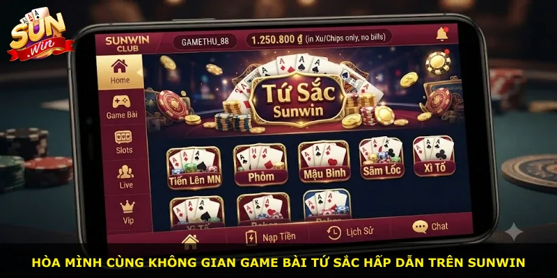 Hòa mình cùng không gian game bài Tứ sắc hấp dẫn trên Sunwin